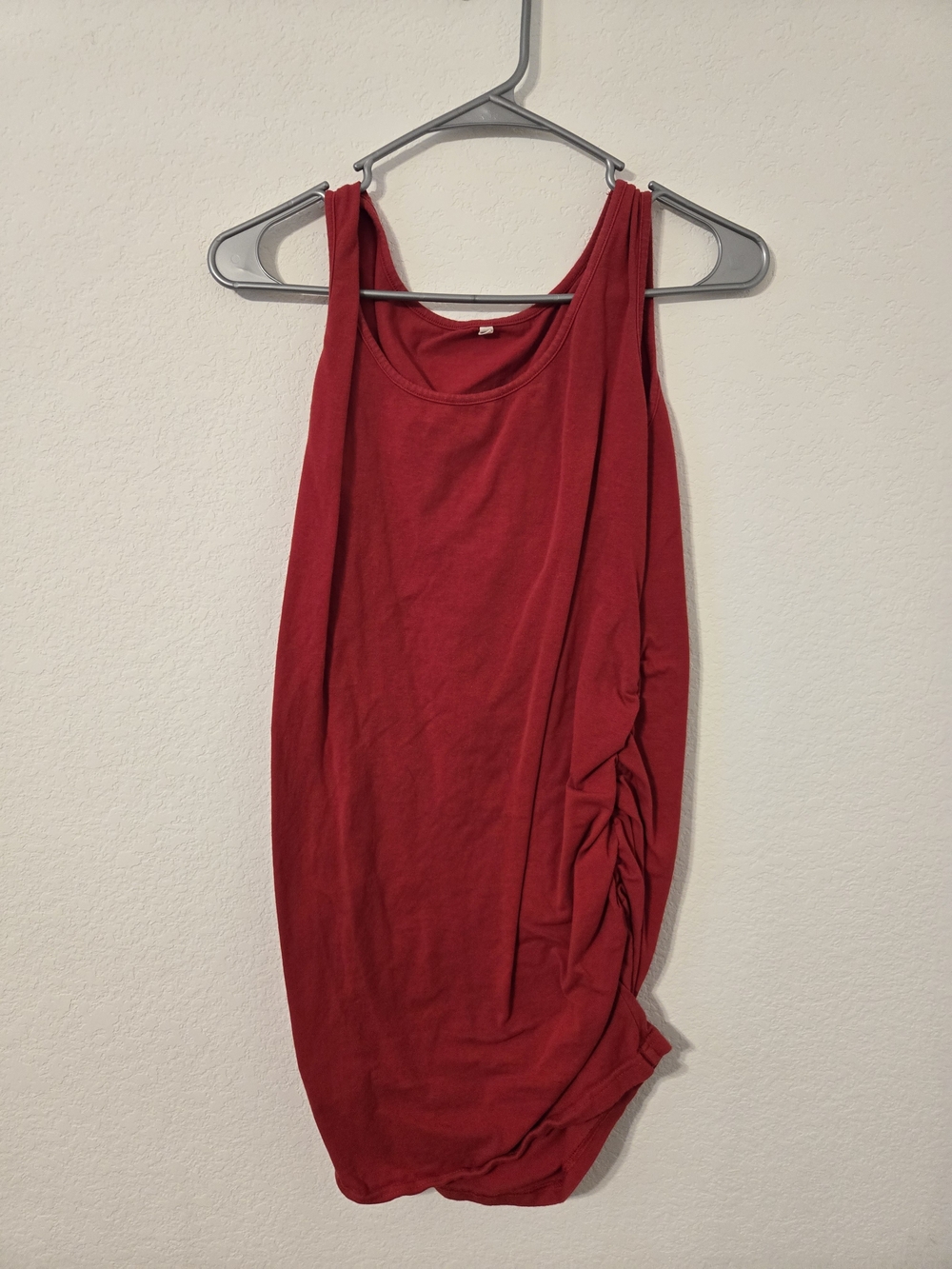 Red Maternity Tank Top
